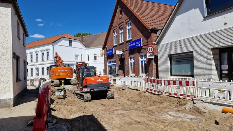 Lange Straße Baustelle Mai 2025 Lange Straße Baustelle Mai 2025
